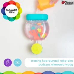 Zabawka do kąpieli z przyssawkami - karmienie rybek