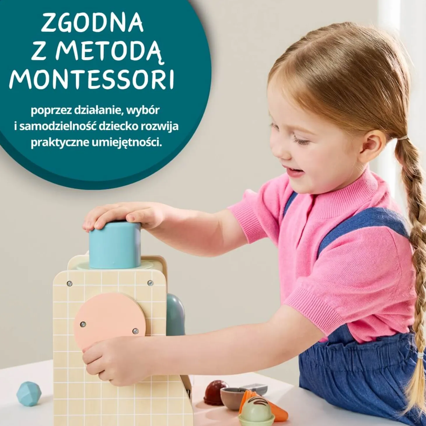 Zabawka edukacyjna duża lodziarnia 3+