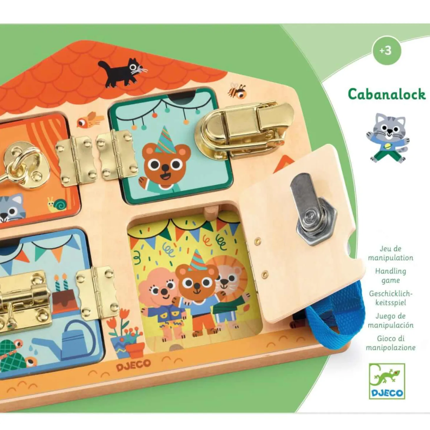 Zabawka manualna domek CABANALOCK