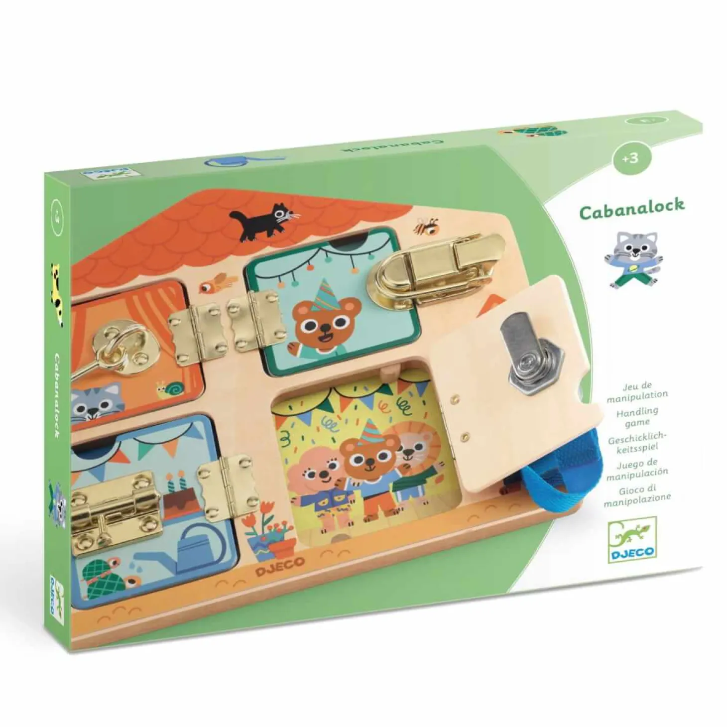 Zabawka manualna domek CABANALOCK
