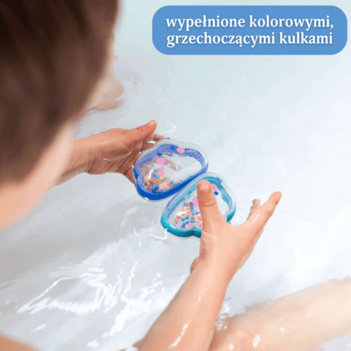 Zabawki Kąpielowe - Kolorowe Chmurki Grzechotki