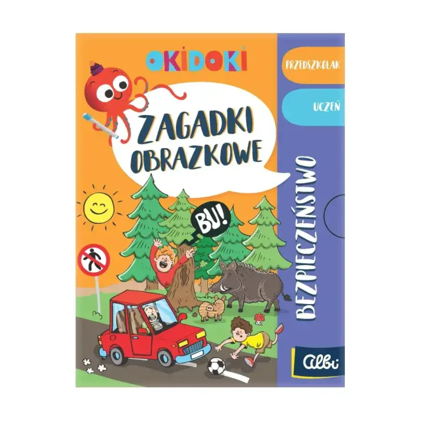 Zagadki obrazkowe. OKIDOKI Bezpieczeństwo 5+