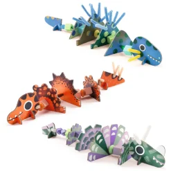 Zestaw artystyczny nawlekanie - DINOZAURY