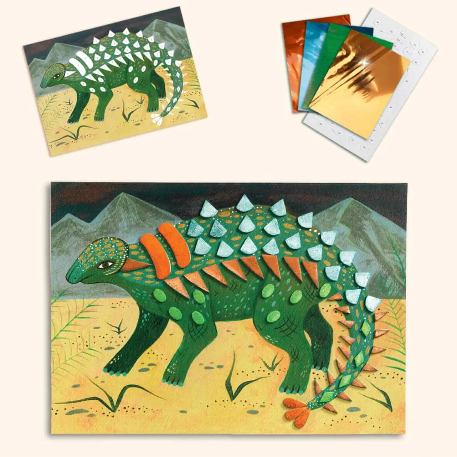 Zestaw artystyczny 6w1 ŚWIAT DINOZAURÓW 6+
