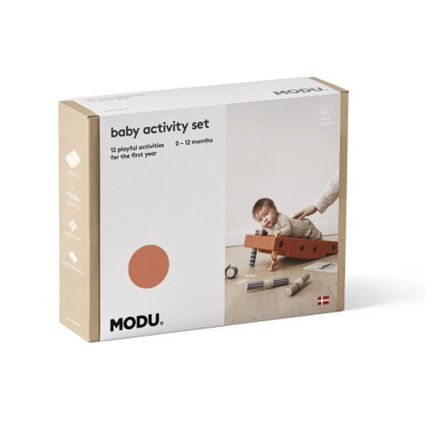 Zestaw baby activity set - Burnt Orange, Dusty Green