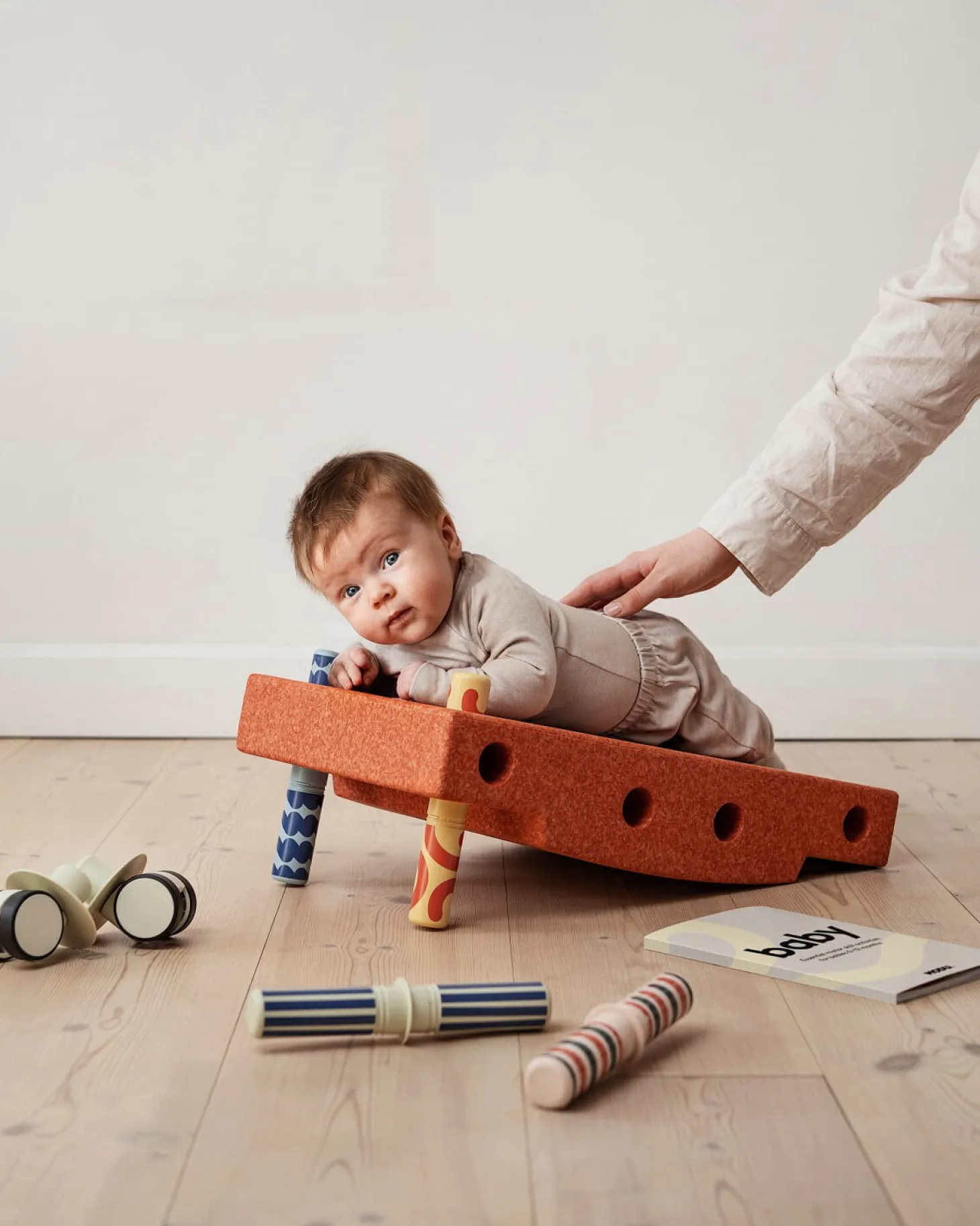 Zestaw baby activity set - Burnt Orange, Dusty Green