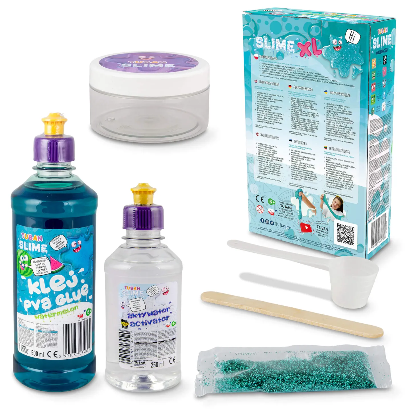 Zestaw DIY Slime - arbuz XL