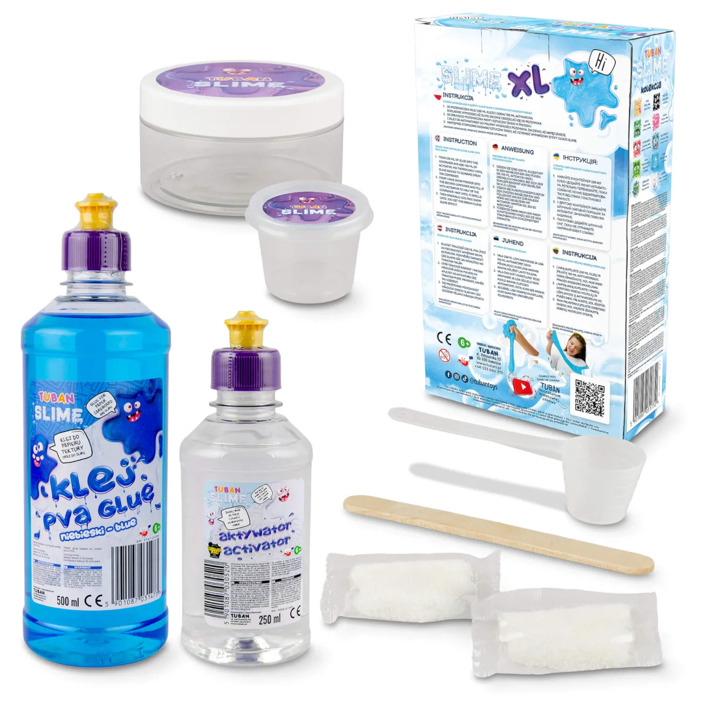 Zestaw DIY Slime - chmurka XL
