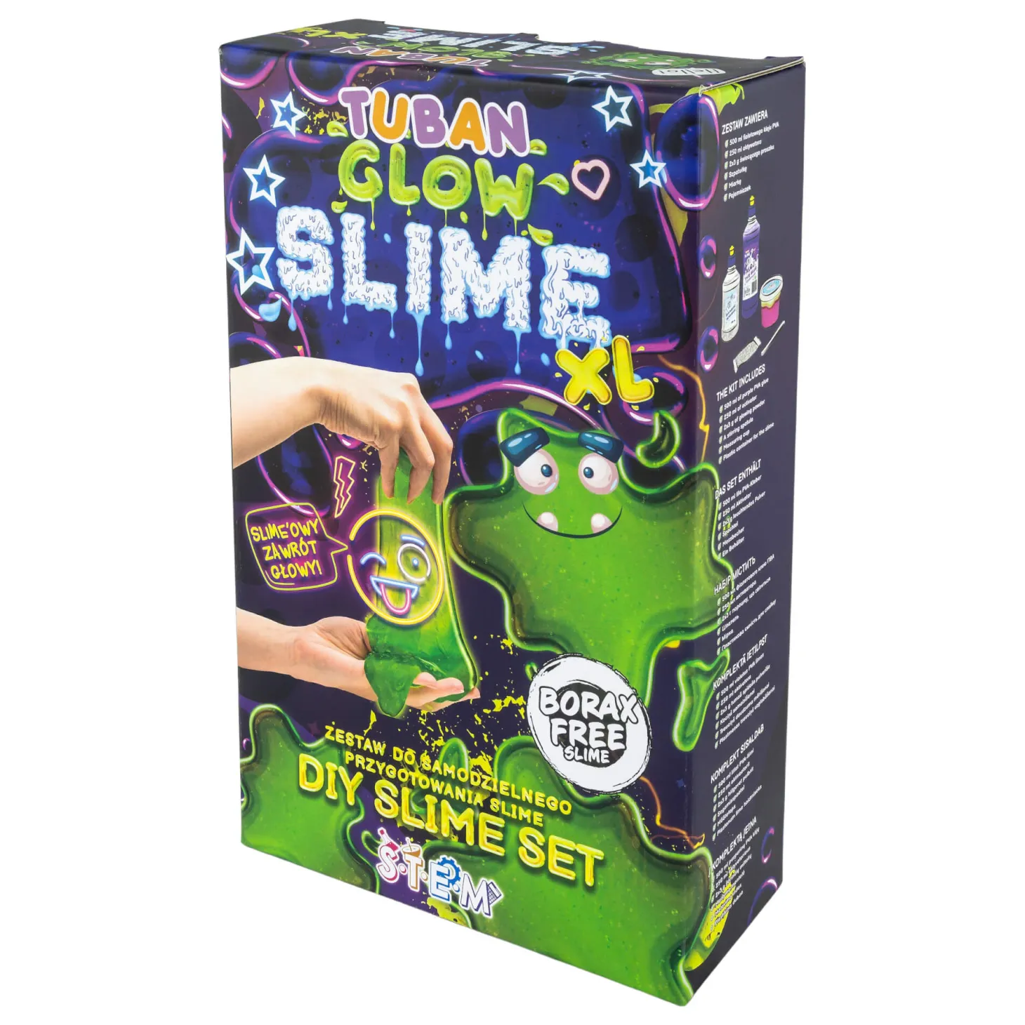Zestaw DIY Slime - świecący w ciemności XL