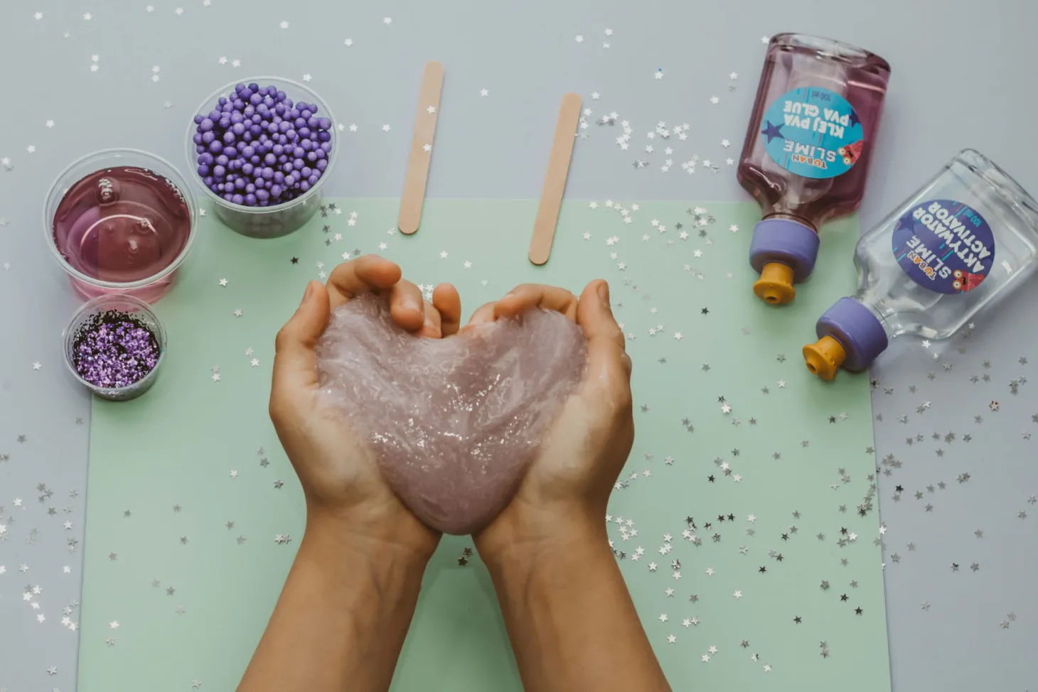 Zestaw DIY Slime - świecący w ciemności