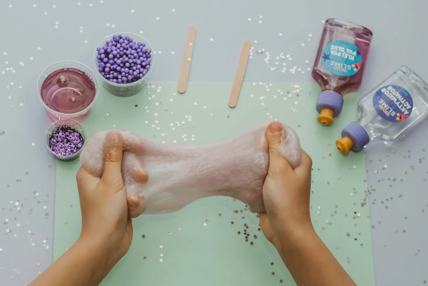 Zestaw DIY Slime - świecący w ciemności