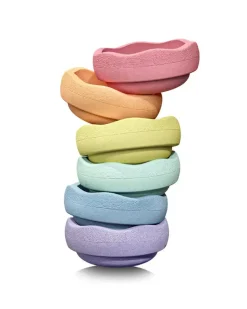 Zestaw do balansowania Stapelstein® Original - Rainbow Pastel, 6el.