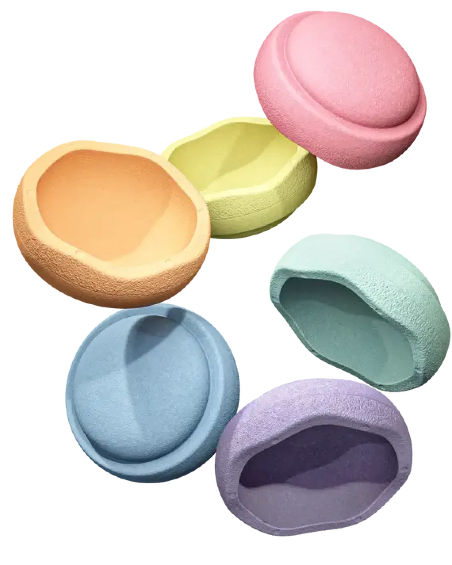 Zestaw do balansowania Stapelstein® Original - Rainbow Pastel, 6el.