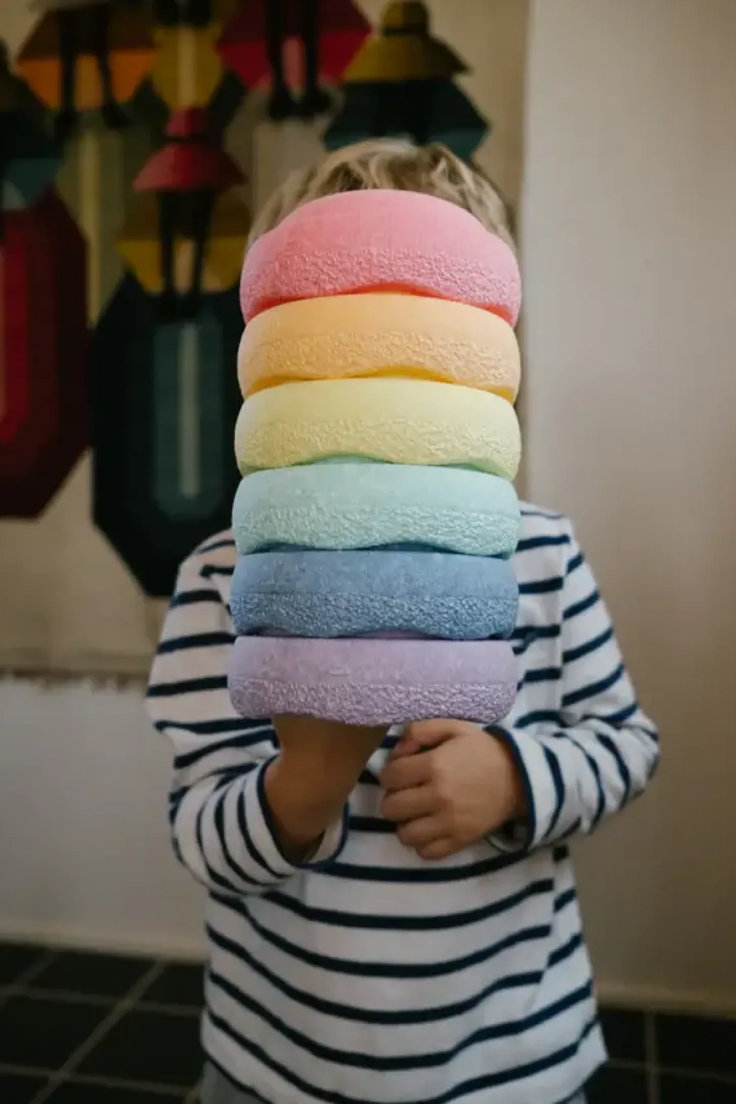 Zestaw do balansowania Stapelstein® Original Mini - Rainbow Pastel, 6el.