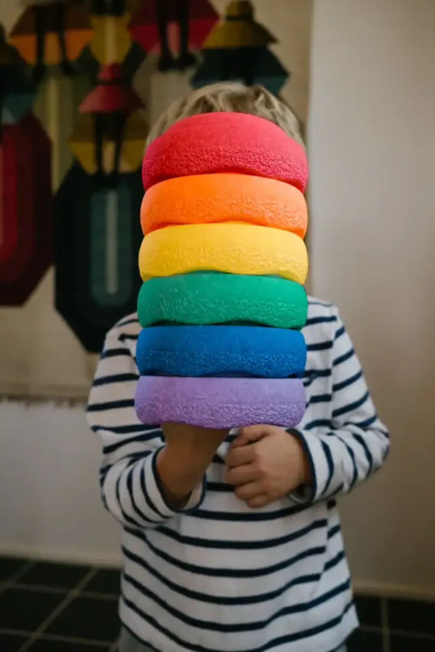 Zestaw do balansowania Stapelstein® Original Mini - Rainbow Classic, 6el.