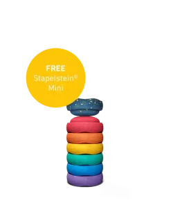 Zestaw do balansowania Stapelstein® Original Mini - Rainbow Classic, 6el.