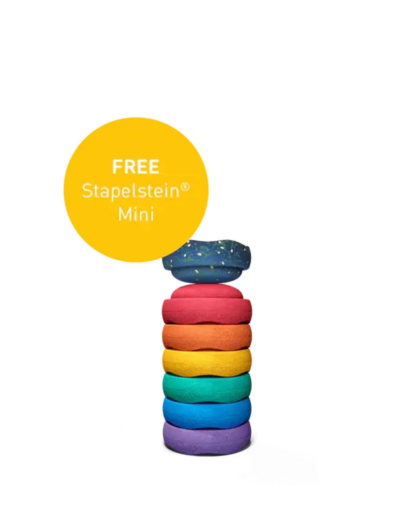 Zestaw do balansowania Stapelstein® Original Mini - Rainbow Classic, 6el.