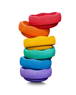 Zestaw do balansowania Stapelstein® Original - Rainbow Classic, 6el.