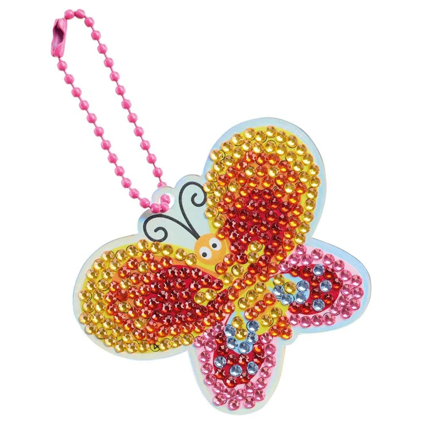 Zestaw do robienia diamentowych breloczków DIY - Motyl