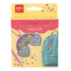 Zestaw do robienia diamentowych breloczków DIY - Tęcza