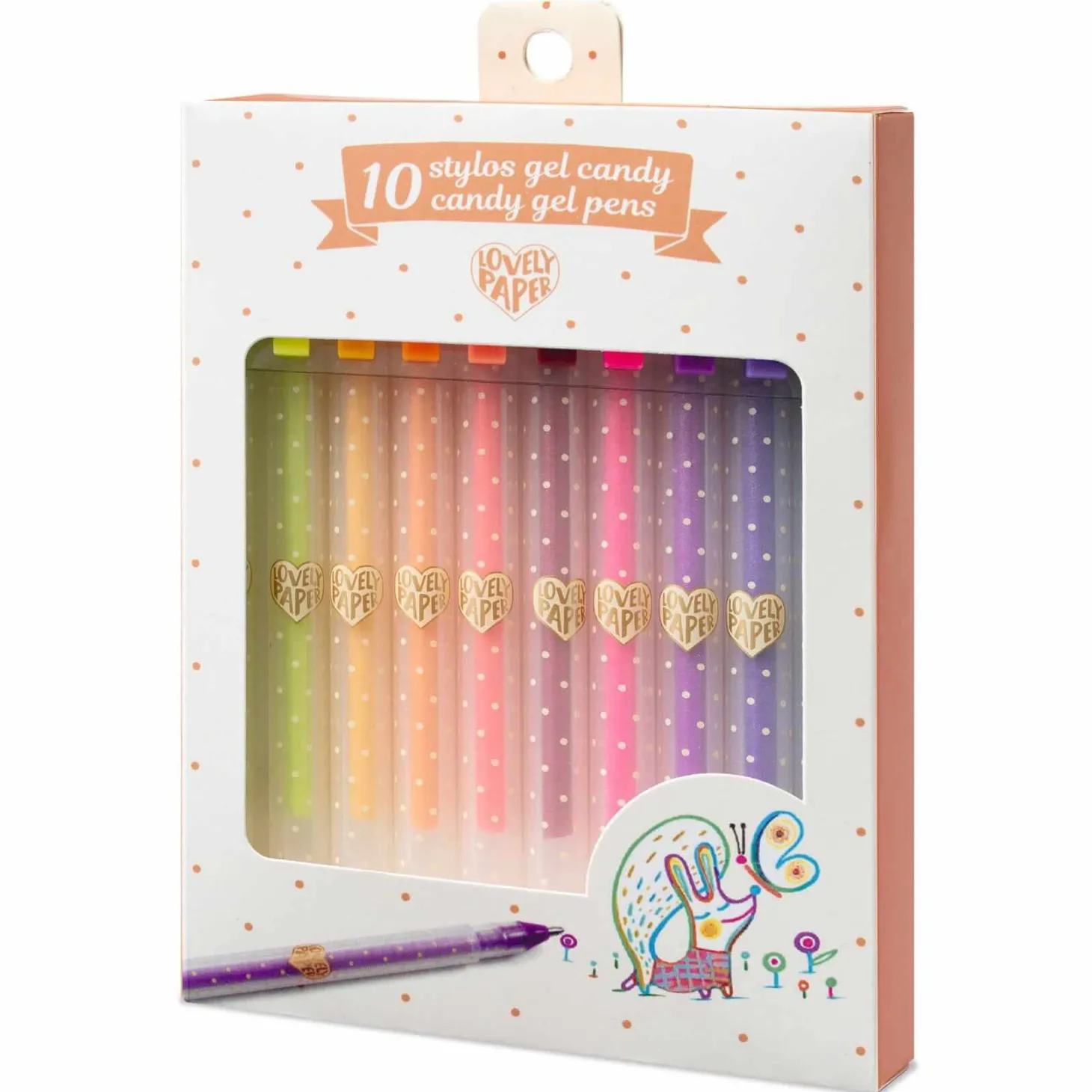 Zestaw 10 długopisów żelowych CANDY