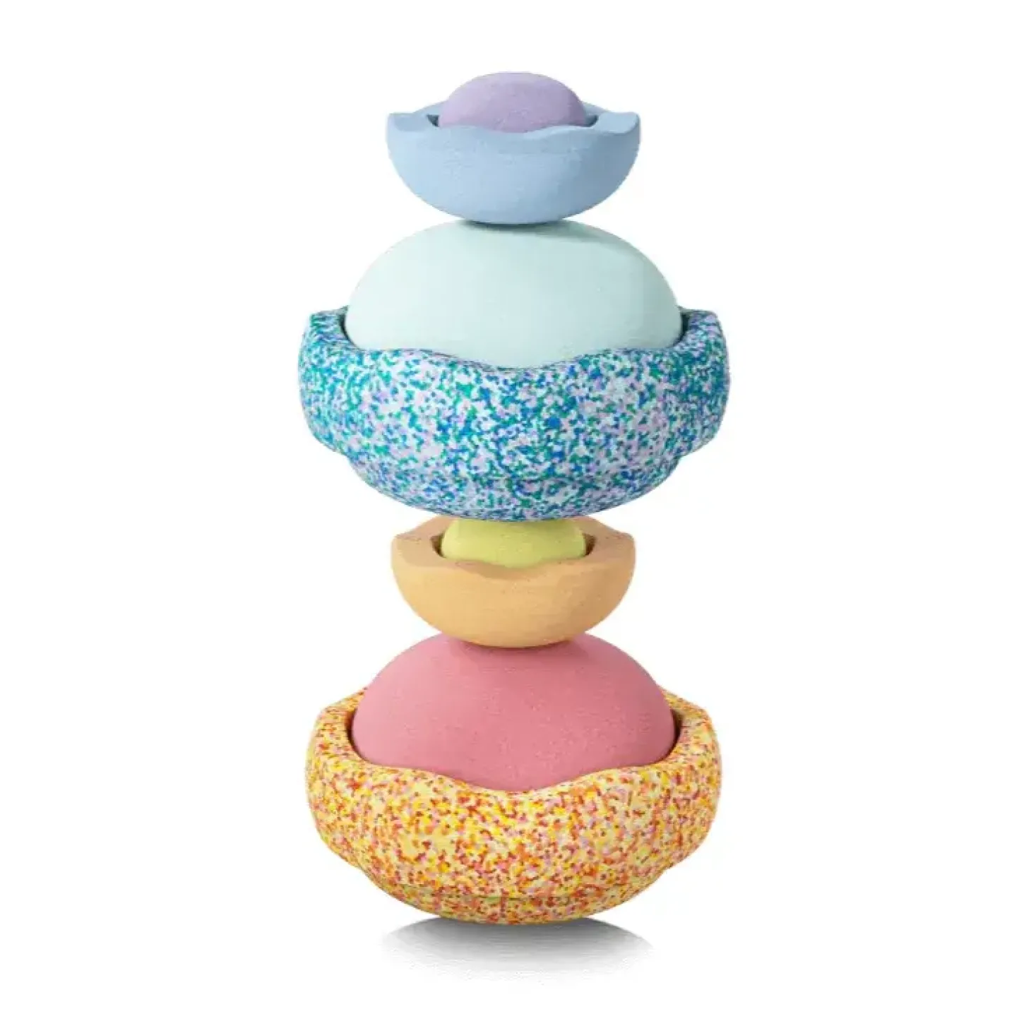 Zestaw 8 dysków sensorycznych do zabaw ruchowych Stapelstein® Inside Set - pastel