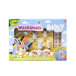 Zestaw 4 figurek do malowania i mycia Washimals, Bluey 3+