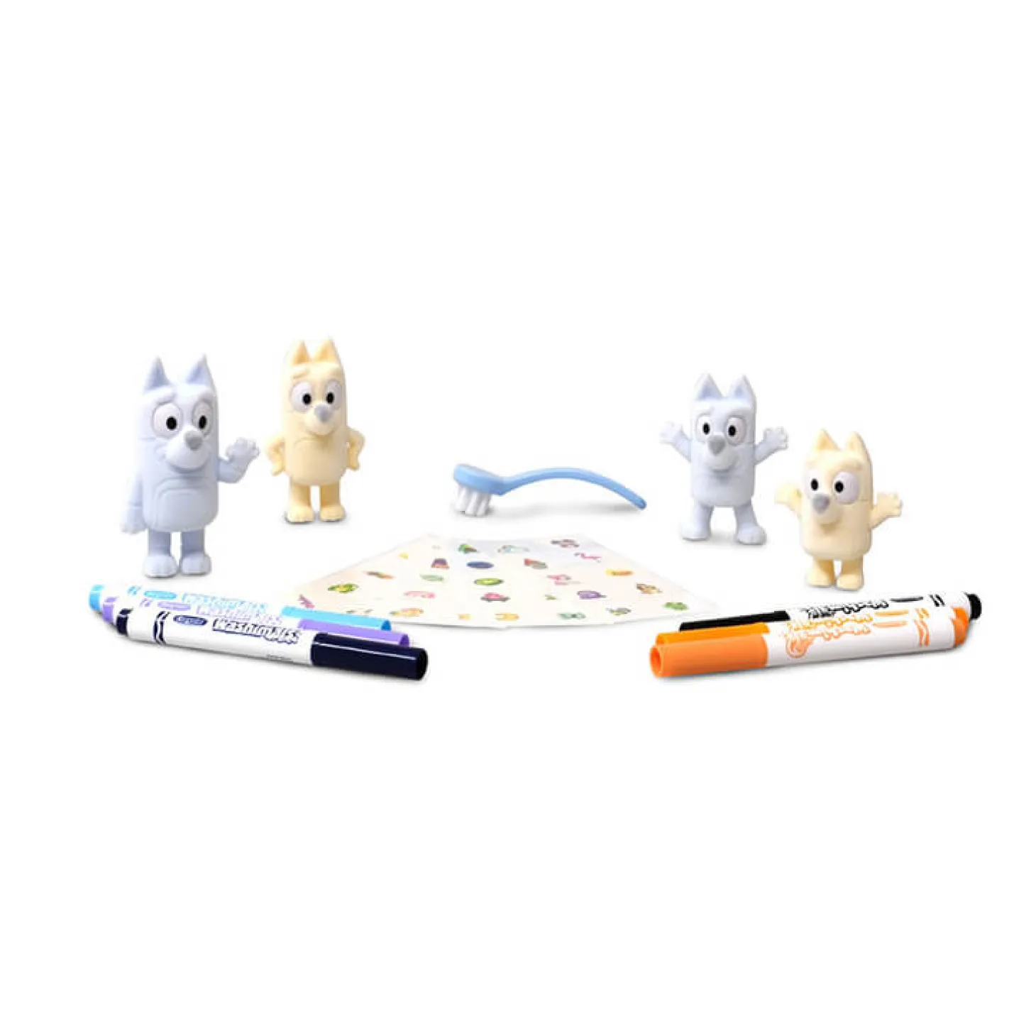 Zestaw 4 figurek do malowania i mycia Washimals, Bluey 3+