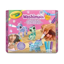 Zestaw 3 figurek do malowania i mycia Washimals, Pastel Pets 3+