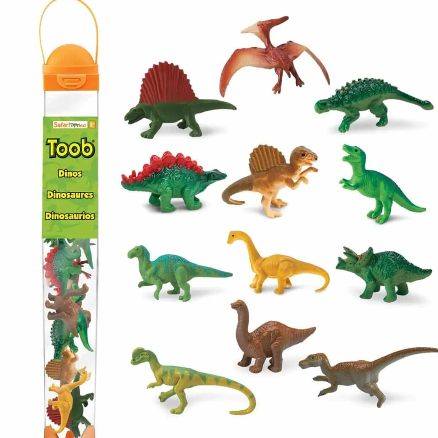 Zestaw Figurek w Tubie - Dinozaury