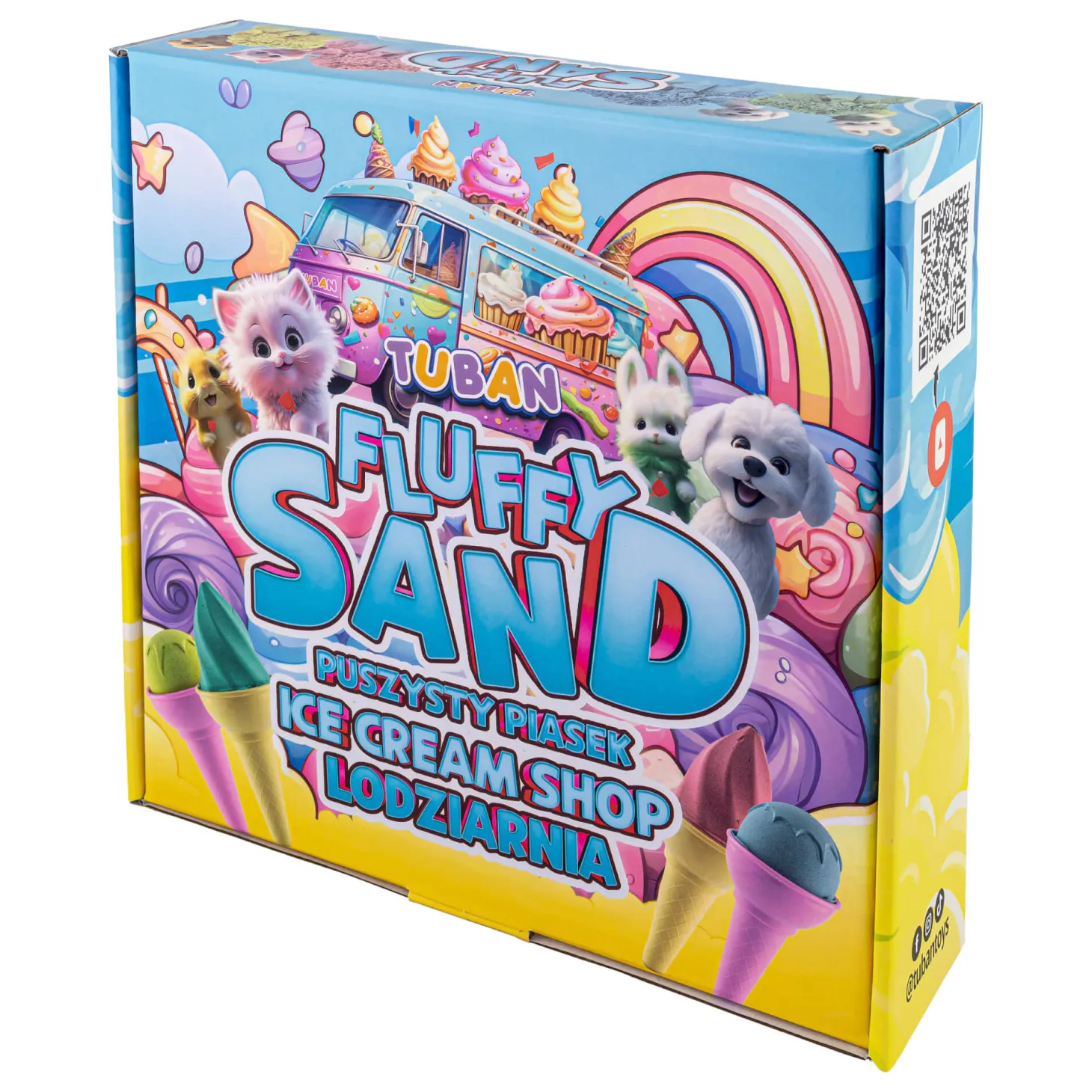 Zestaw Fluffy Sand - Puszysty piasek lodziarnia