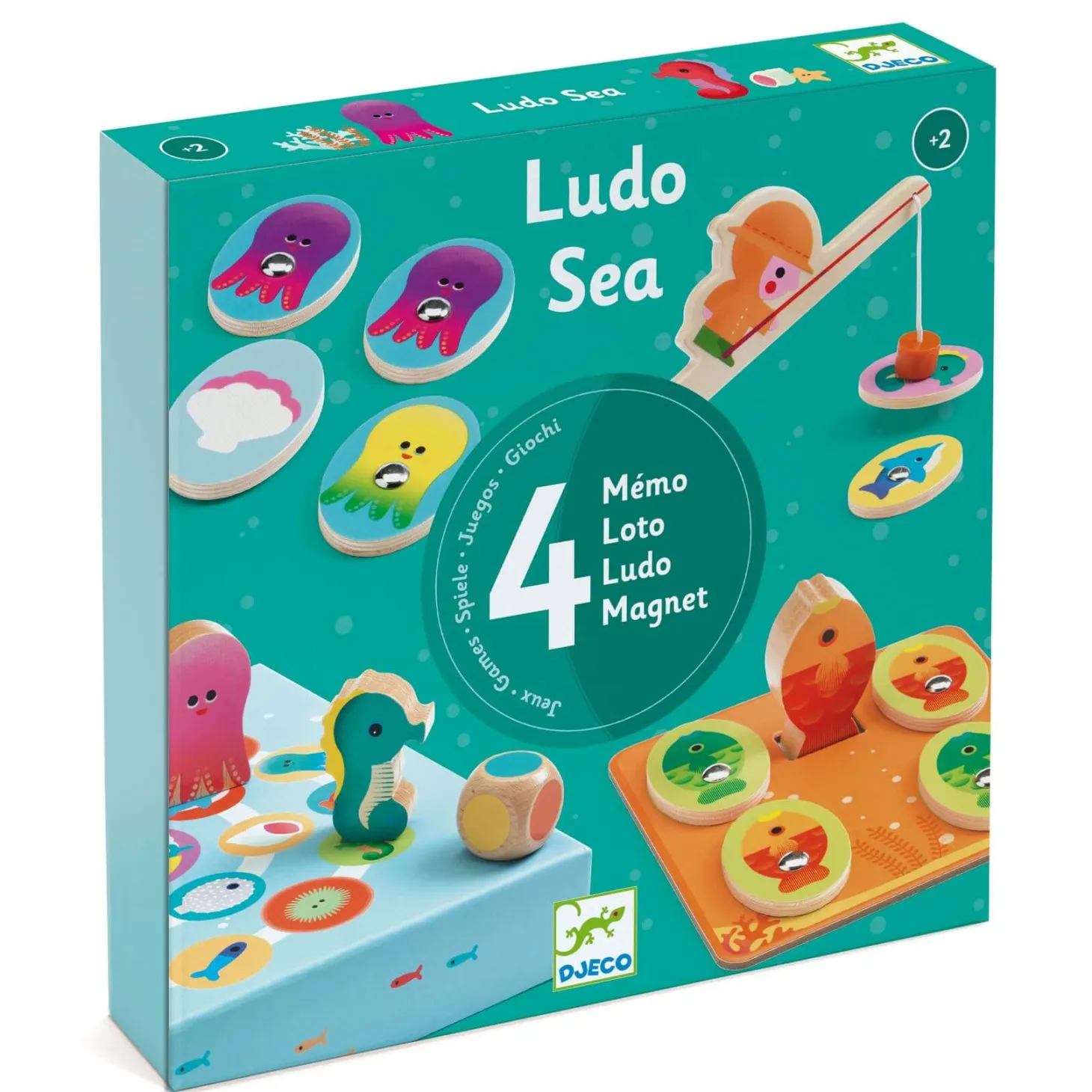 Zestaw 4 gier LUDO SEA