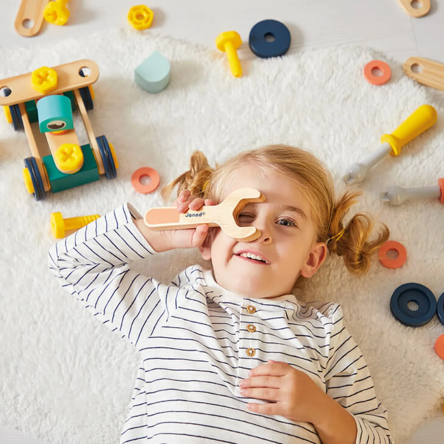 Zestaw konstruktora 100 elementów Brico'kids 3+