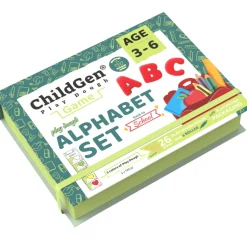 Zestaw kreatywny ALFABET, 100% naturalna ciastolina i akcesoria
