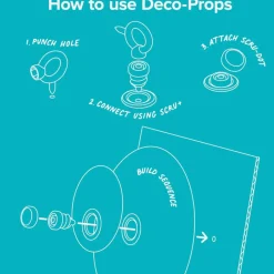 Zestaw kreatywnych kształtów Makedo Deco-Props - Googlies 21 el.