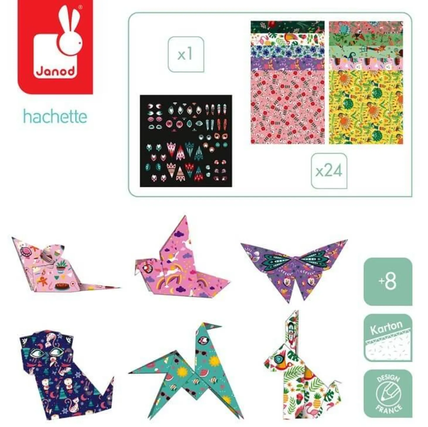 Zestaw kreatywny do tworzenia origami Zwierzątka 8+