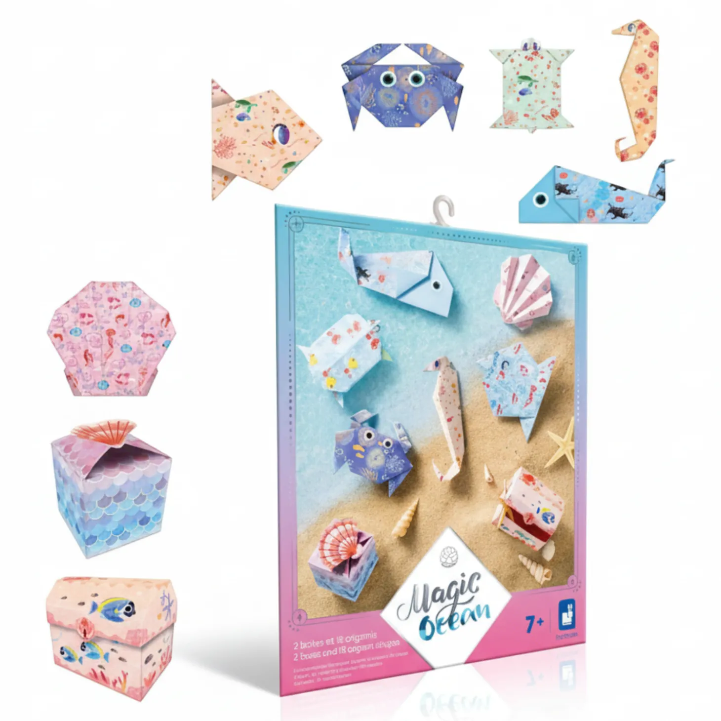 Zestaw kreatywny do tworzenia origami Magiczny Ocean 7+