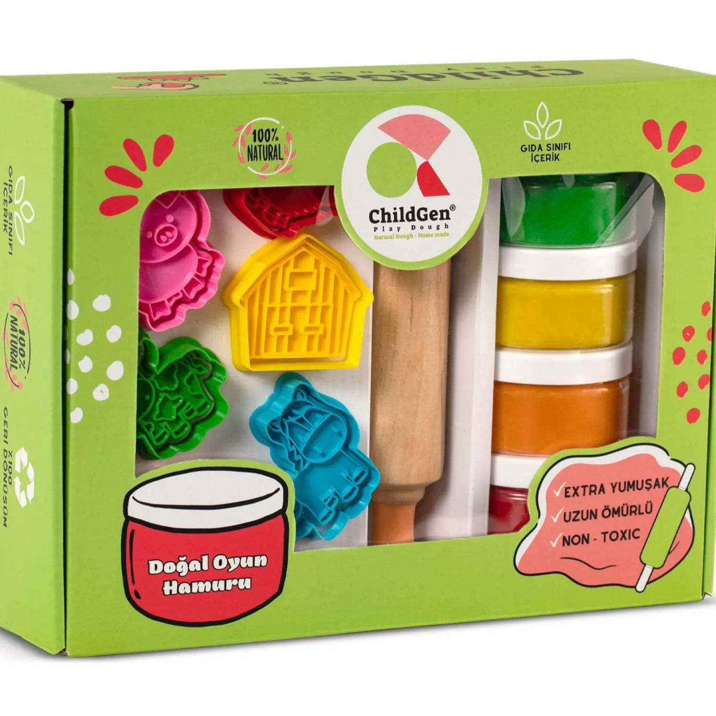 Zestaw kreatywny FARMA, 100% naturalna ciastolina i akcesoria