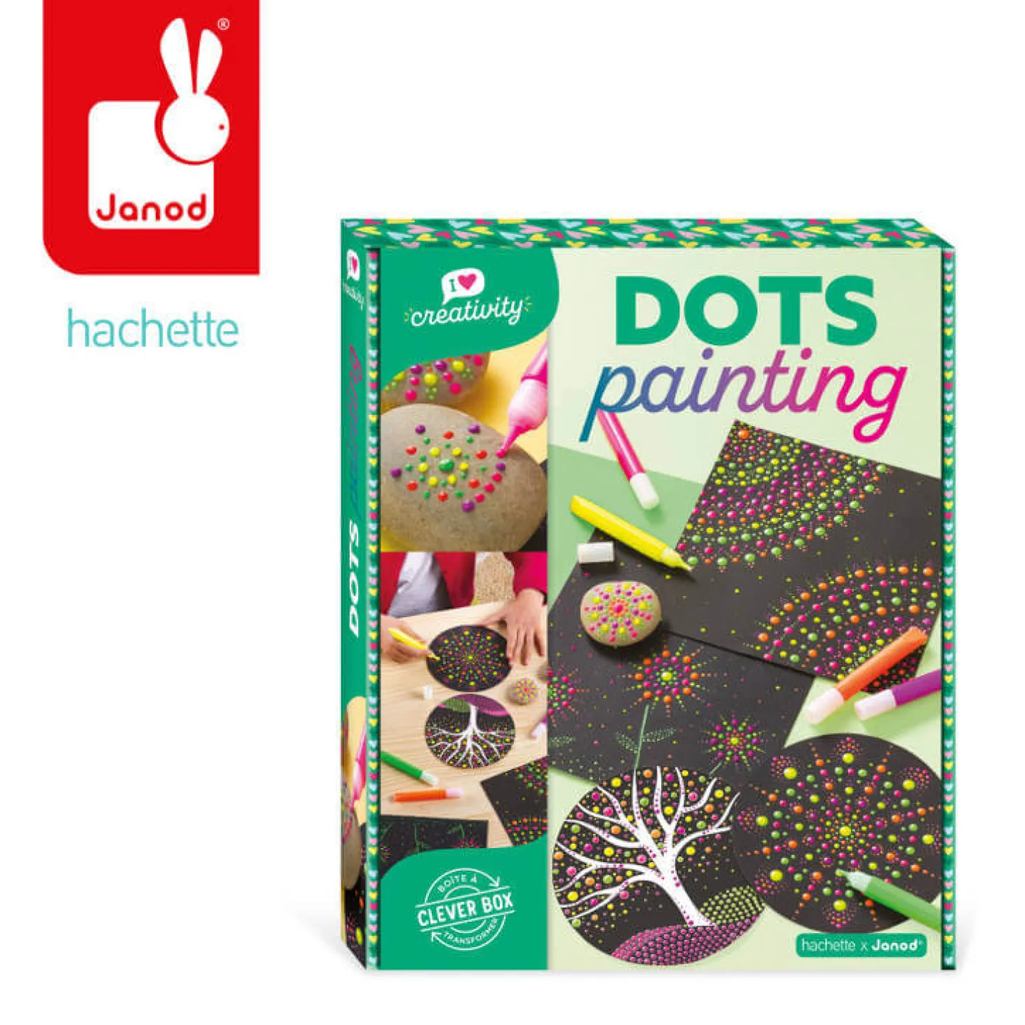Zestaw kreatywny Malowanie kropkami - Dots painting I love creativity 8+
