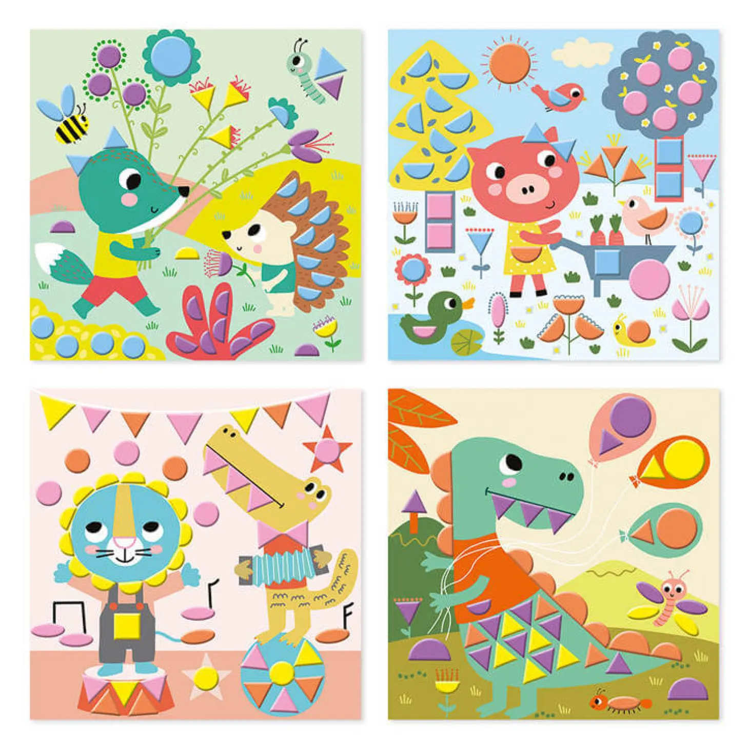 Zestaw kreatywny - Naklejki geometryczne My arts & crafts 3+