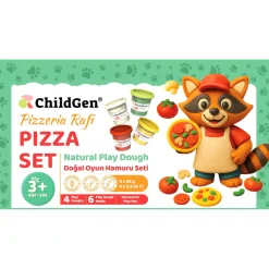 Zestaw kreatywny Paw Pals Pizzeria Rafi, 4 ciastoliny, foremki, mata