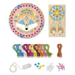 Zestaw kreatywny Przeplatanka 3D String art Świecący łapacz snów 8+