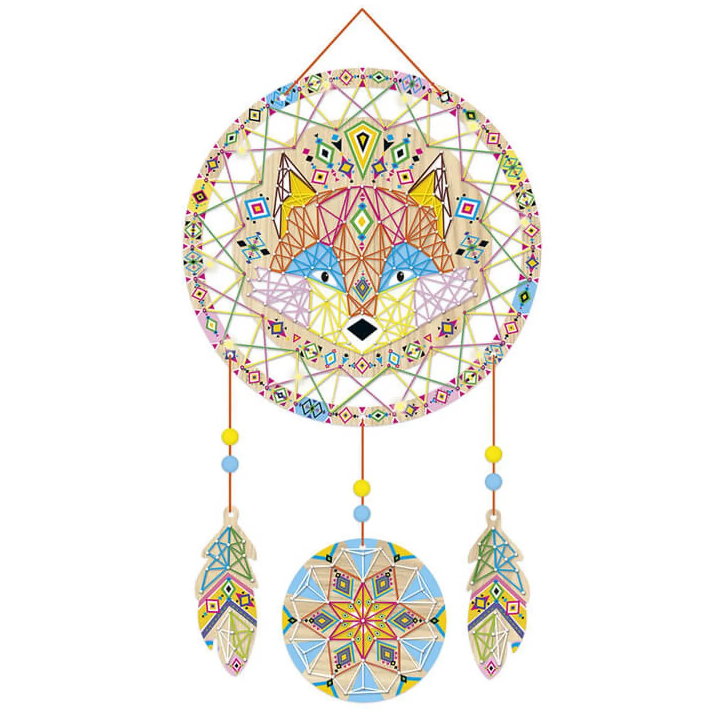 Zestaw kreatywny Przeplatanka 3D String art Świecący łapacz snów 8+
