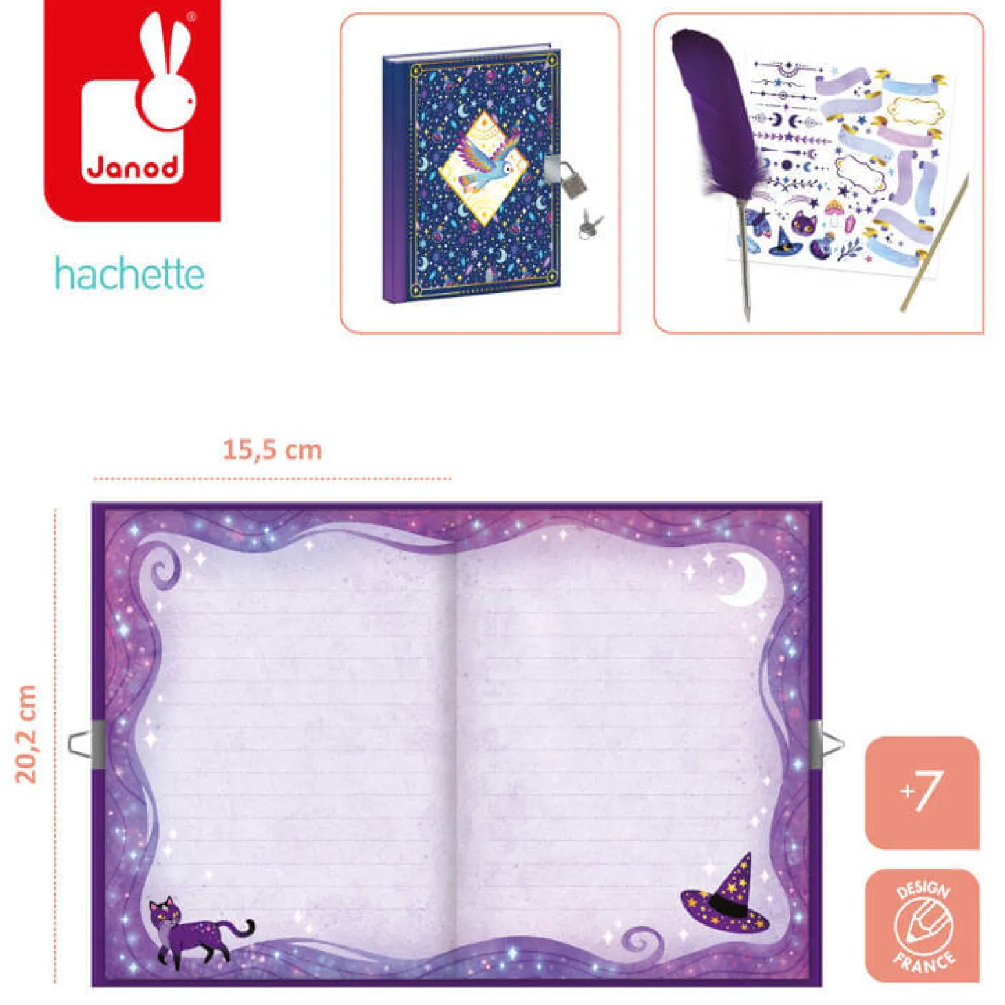 Zestaw kreatywny Sekretna księga Magic School 7+