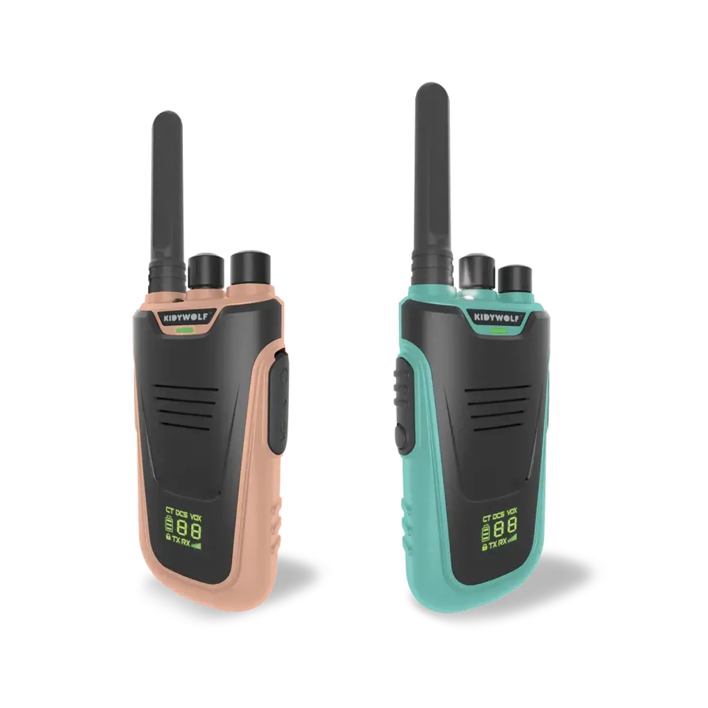 Zestaw krótkofalówek Walkie Talkie KIDYTALK - różowo-niebieskie