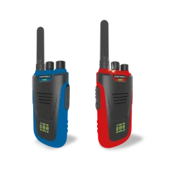 Zestaw krótkofalówek Walkie Talkie KIDYTALK - niebiesko-czerwone