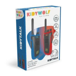 Zestaw krótkofalówek Walkie Talkie KIDYTALK - niebiesko-czerwone