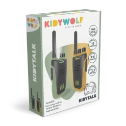 Zestaw krótkofalówek Walkie Talkie KIDYTALK - zielono-pomarańczowe