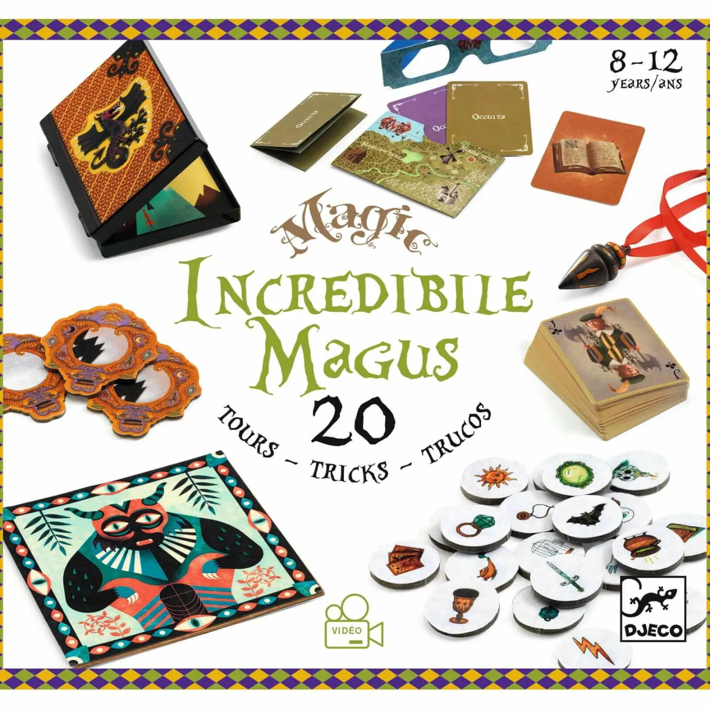 Zestaw 20 magicznych sztuczek Incredibile 8+