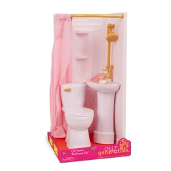 Zestaw mebli dla lalki - Łazienka z wyposażeniem - Sweet Bathroom Set
